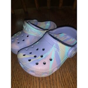 Crocs Toddler 5 Lavender‎ Rainbow